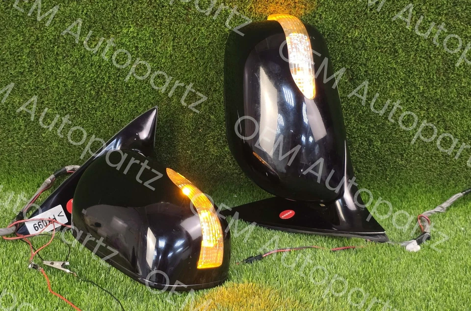 Пара боковых зеркал Lexus LS430 2001-2006 годов выпуска со светодиодными фарами оригинальные L & R jdm б/у - Изображение 1 из 4