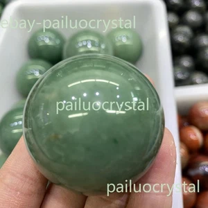 1pc 90g+ Natural Aventurine Ball Quartz Crystal Sphere Reiki Healing Gem 40mm+ - Picture 1 of 7