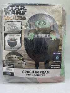 New STAR WARS The Mandalorian Grogu In Pram Baby Yoda Inflatable Costume Adult - Picture 1 of 5