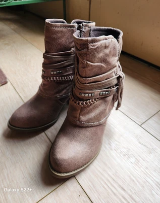 Botas western femininas Jellypop Adilene, tamanho 5,5M - Imagem 1 de 4
