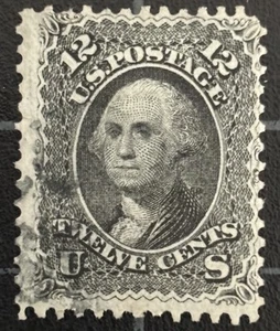 US Stamps - SC# 69 - Used - 1861 Washington - Face Free Cancel - SCV = $100.00 - Picture 1 of 2