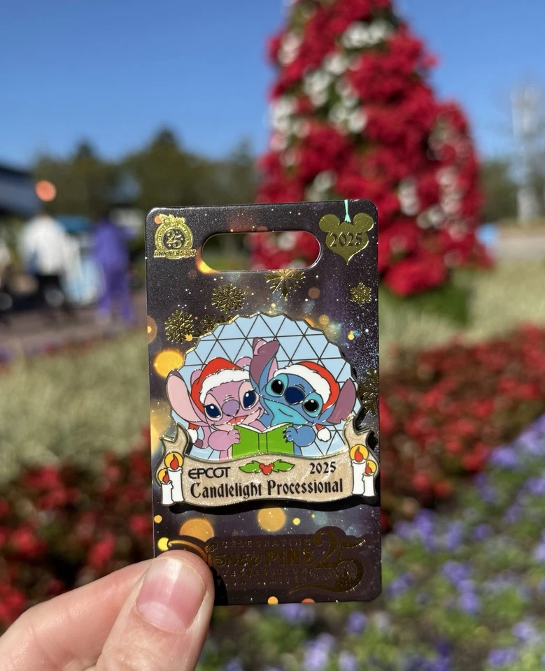 Pin Stitch procesional Epcot Candlelight 2025 edición limitada 4000 Foto 1 de 1