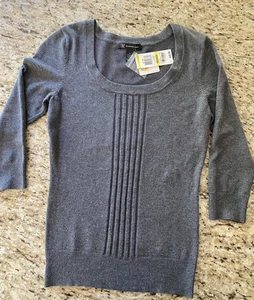 INC International Concepts Size M Heather Grey Sweater Top with Lycra - Picture 1 of 7