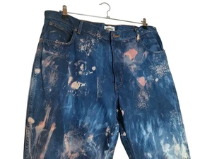 Wrangler Texas Paint Splatter Jeans Men's W 42" L 34" Inside Leg 31" Immaculate  - Picture 1 of 16