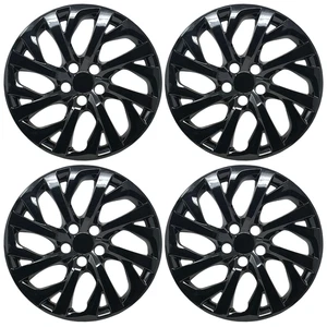 NEW Hubcap Set Fits Toyota Corolla 2016-2025 Premium Replica 16-inch Gloss Black - Picture 1 of 6