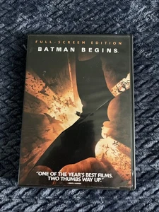 Batman Begins DVD 2005 Full Screen Edition Christian Bale, Michael Caine - Picture 1 of 3