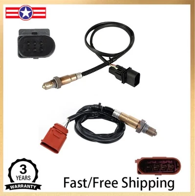 For 2001-2006 VOLKSWAGEN GOLF AUDI A4 TT 1.8L L4 Turbo 2x Up+Down Oxygen Sensors - Image 1 of 4