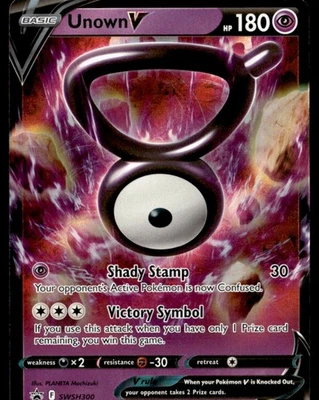 Unown V Promo  SWSH: Sword & Shield Promo Cards SWSH300 NM Pokémon TCG - Image 1 of 2