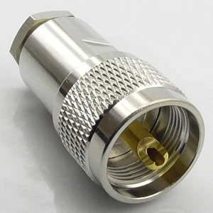 High Performance Male Clamp Connector PL259 UHF Replacement Accessories - Zdjęcie 1 z 9