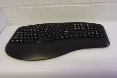 Adesso WKB-1500GB Tru-Form Media 1500 Wireless Ergonomic Keyboard w USB - Image 1 of 4