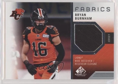 2021 SP Game Used Edition CFL Fabrics Bryan Burnham #BB - Image 1 of 2