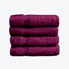 Allure Zero Twist Face Cloths Pack of 4 30 x 30cm, 100% Egyptian Cotton Flannel