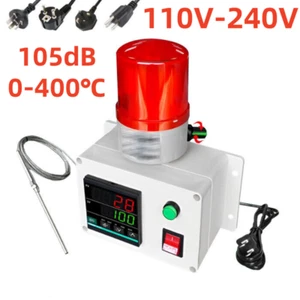 110-240V 105dB 0‑400℃ Intelligent Over High And Low Temperature Alarm Sensor New - Picture 1 of 8