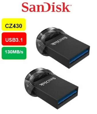 SanDisk ULTRA FIT 16GB 32GB 64GB 128GB 256GB USB 3.1 Flash Drive OTG lot - Image 1 of 4