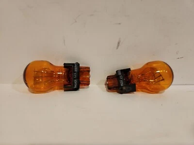 2 Wagner Miniature Light Bulbs 3157NA Amber - Image 1 of 2