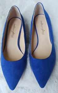 Mellow Yellow Paris Blue Suede Sparkling Kitten Heel Pumps  Size 38 ( EU) - Picture 1 of 11