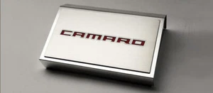 ACC Top Plates Garnet Red Vinyl 'CAMARO' fits 16-20 Camaro w/ACC Fuse Box Cover - Foto 1 di 3