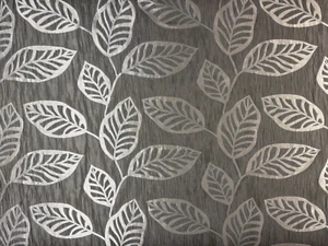 6.90Metres Birch Leaf Fabric Grey Fibre Naturelle Cushion Curtain Blind - Picture 1 of 6