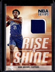 2023-24 Panini NBA Hoops Rise N Shine Jersey #RS-KOB - Kobe Brown Rookie - Picture 1 of 2