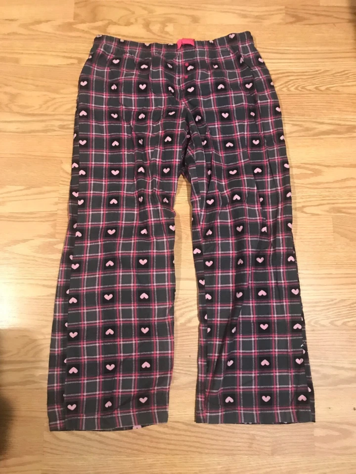 Pantalones de dormir para mujer talla 12/14 descoloridos rosa glorioso y gris Foto 1 de 1