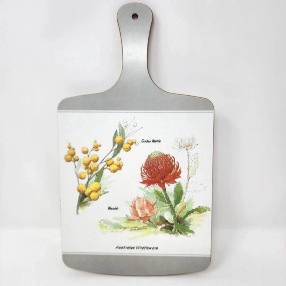 Tabla de cortar de flores silvestres australianas bandeja para servir queso melamina Nueva Zelanda Foto 1 de 4