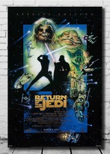 New STAR WARS RETURN OF THE JEDI Episode VI 6 Movie Poster 36 27x40 Fabric 405D