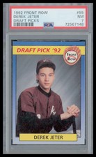 1992 Front Row Draft Picks #55 Derek Jeter Gold PSA 7 NM