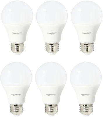 AmazonBasics 75 Watt Equivalent, Daylight, Non-Dimmable, A19 LED Light Bulb  6-P - Image 1 of 4