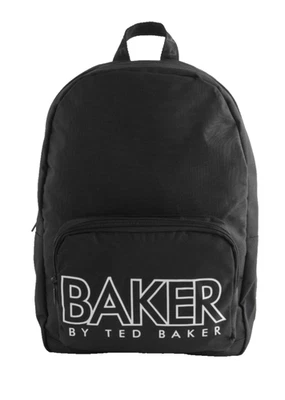 Baker by Ted Baker Black Backpack. Boys/Girls Bag For School, Uni, Work, Travels