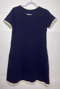 Vestido Spartina 449 Mujer Pequeño Azul Marino Isla Flecos Bolsillos Cambiantes Algodón - Imagen 1 de 12