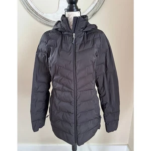 32 Degrees Heat Damen schwarze Steppjacke mit Kapuze Gr. M Medium - Bild 1 von 8