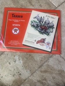Texaco Pup Portfolio Prints 5 Authentic Reproductions Of Texaco Ads Sports Ed. 1 - Picture 1 of 2