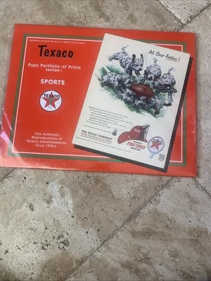 Texaco Pup Portfolio Prints 5 Authentic Reproductions Of Texaco Ads Sports Ed. 1 - Image 1 of 2
