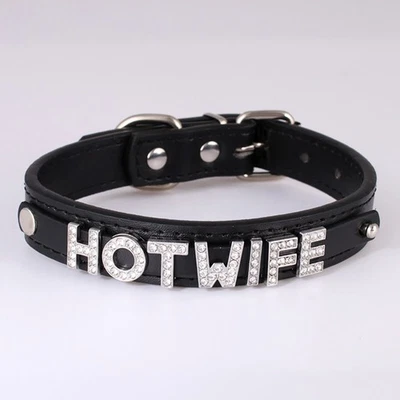 Collar Gargantilla Collar Chocker Personalizado BDSM Regalo Hágalo Usted Mismo Sissy Letras Ajustables Foto 1 de 4