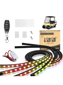 10L0L LED Underglow Light Kit for Golf Cart – 4 Flexible Tubes, 22 Modes, Remote - Bild 1 von 7