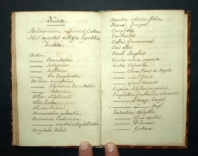 PHARMACOPEE CASTRENSIS BORUSSICA manuscrit médical prussien Berlin 1805 - Photo 1/4