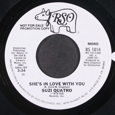 SUZI QUATRO: she's in love with you / starlight lady RSO 7" Single 45 RPM Foto 1 de 2