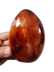 Carnelian Agate Polished Freestand Stone Madagascar 310.7 grams. - Picture 1 of 2