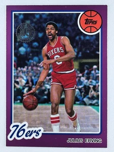 JULIUS ERVING 2025-26 Topps #80BK-2 PINK FOIL SP 45th Anniversary 76ers - Picture 1 of 3