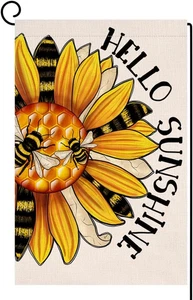 Flagge Frühling Sommer Sonnenblume Garten 12x18 vertikal doppelseitig Hello Sunshine B - Bild 1 von 7