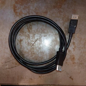 Display Port Cable - 7 ft - Male to Male - AWM Style 20276 - Black - Afbeelding 1 van 3