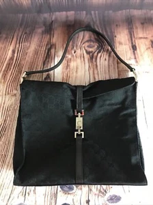 GUCCI Jackie Hand Tote Bag GG Canvas Leather - Picture 1 of 10