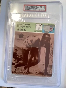 1979-81 Panarizon #38-14 Jesse Owens PSA 6 (Total Pop 5, 2 Higher) - Foto 1 di 2