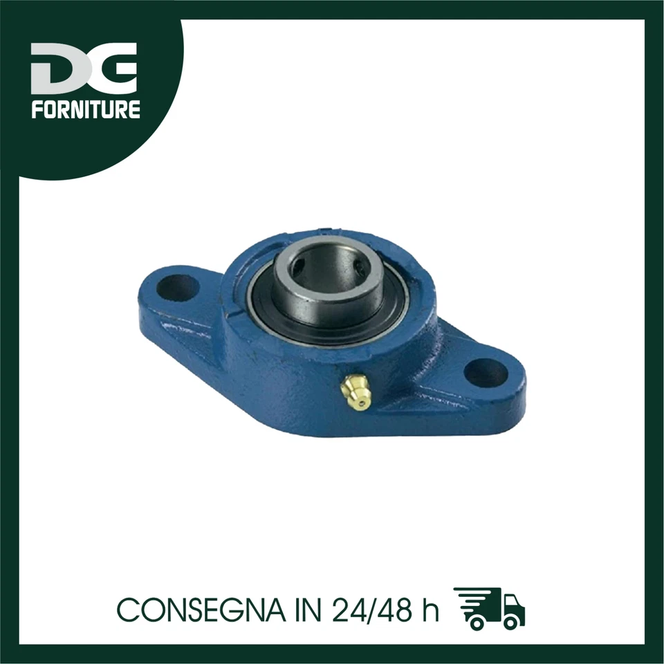 SUPPORTO FLANGIATO A 2 FORI CON CUSCINETTO - UCFL - Immagine 1 di 2