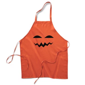 Aprons for Women & Men Evil Pumpkin Face Twin Halloween Housewarming Gifts - Picture 1 of 8