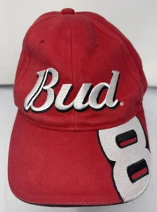 Budweiser Bud Racing NASCAR Dale Earnhardt Jr #8 Mütze rot weißer Besatz - Bild 1 von 8