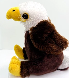 Webkinz Bald Eagle #HM214 Beanie Plush 8" Stuffed Animal No Code Ganz - Picture 1 of 9