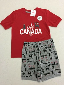 Canada Red T-shirt & Shorts Gift! Girl's Size S 6. Moose, Beaver! Ships from USA - Picture 1 of 6