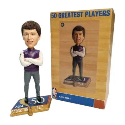 John Stockton 2014 NBA 50 Greatest Players Bobblehead Utah Jazz ~ #132/1000 RARE - Image 1 of 4