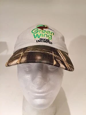Gorra de Caza Ajustable Camuflaje Ducks Ilimitado Sombrero Ala Verde Juvenil Foto 1 de 4